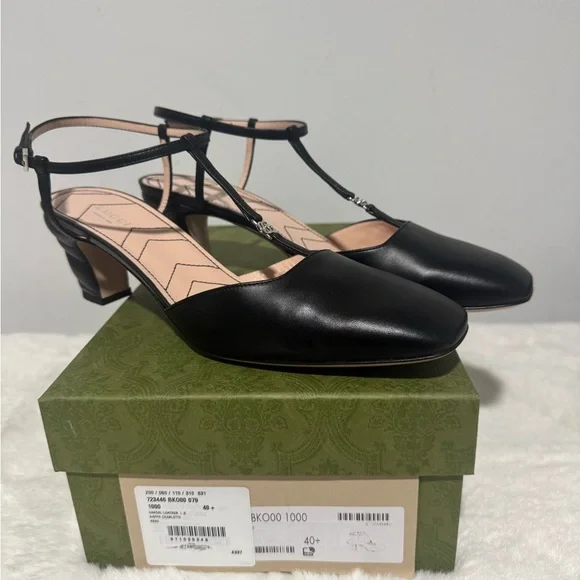 Gucci Black Leather Heels - Picture 7 of 7